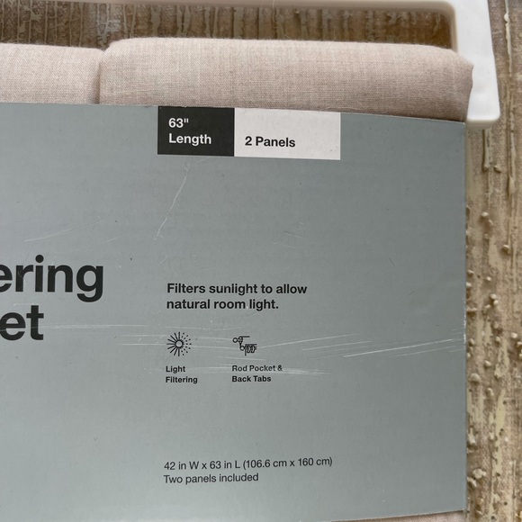 COPY - Made by design light filtering curtain set - Picture 2 of 3